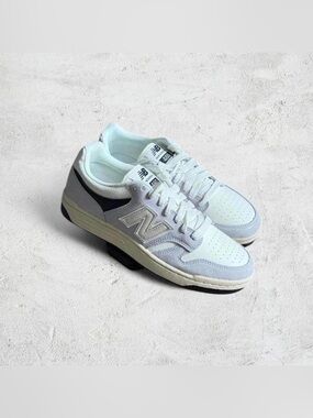 New Balance 480 Men’s White, Light Gray & Black Low-Top Sneakers
